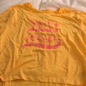 yellow-orange tshirt